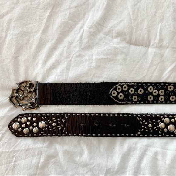 Betsy Johnson Metal Rose Studded Belt - Picture 5 of 7